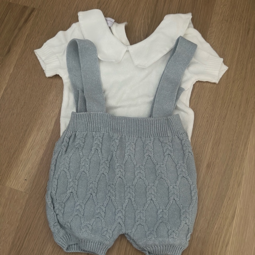 BonKnit overalls and shirt